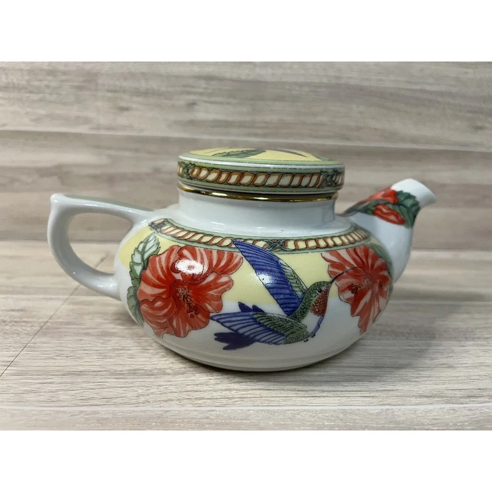 Hummingbird Collection by Siddhia Hutchinson Floral Hummingbird Teapot